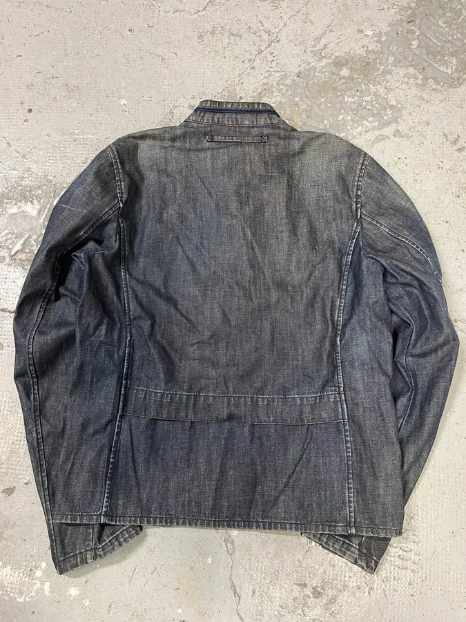 2000s Prada Linea Rossa Light Denim Jacket (L) PNJHwDa 1