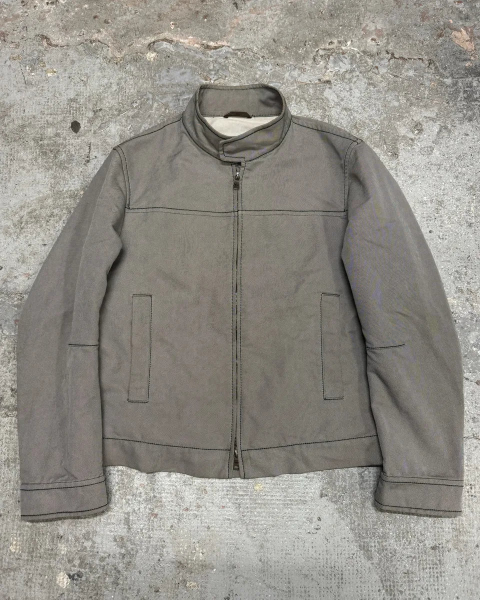 2000s Prada Linea Rossa Light Stripped Jacket (M/L) 0
