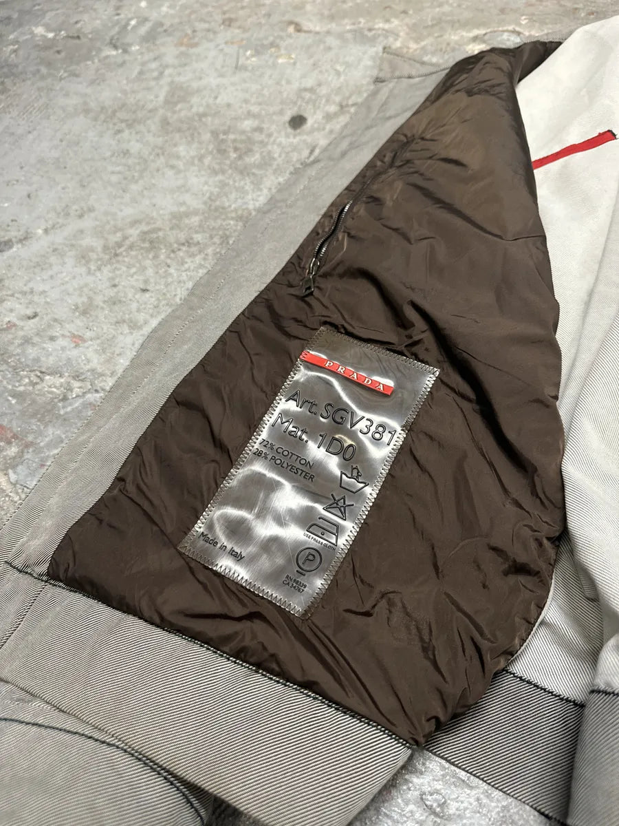 2000s Prada Linea Rossa Light Stripped Jacket (M/L) 11