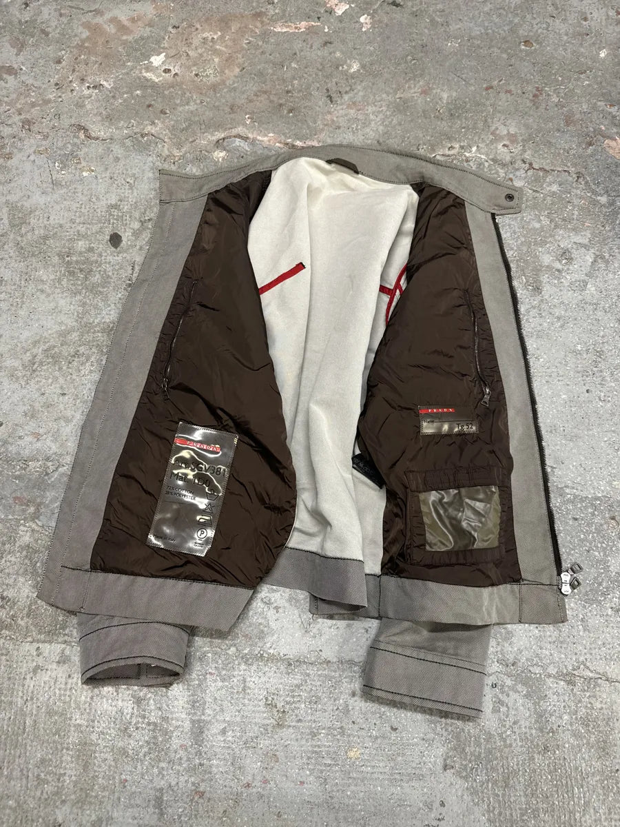 2000s Prada Linea Rossa Light Stripped Jacket (M/L) 5