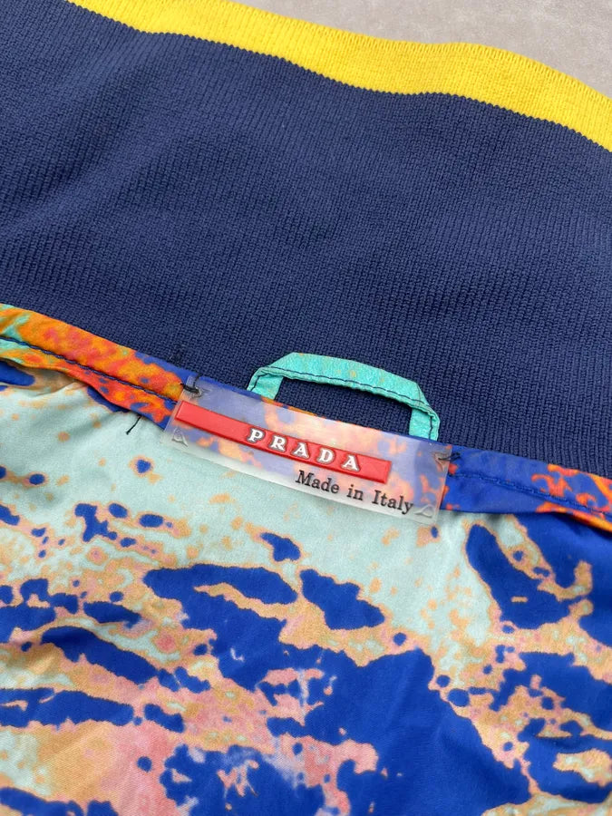 2000s Prada Linea Rossa Multicolor Abstract Thermal Jacket NeKjrvt 10