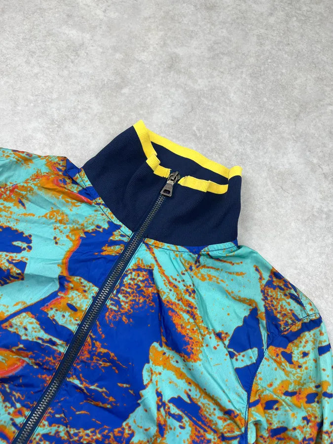 2000s Prada Linea Rossa Multicolor Abstract Thermal Jacket NeKjrvt 4
