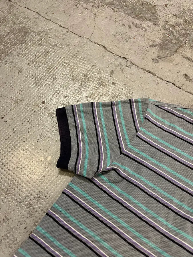 2000s Prada Linea Rossa Multicolor Striped Polo tEicmeY 5