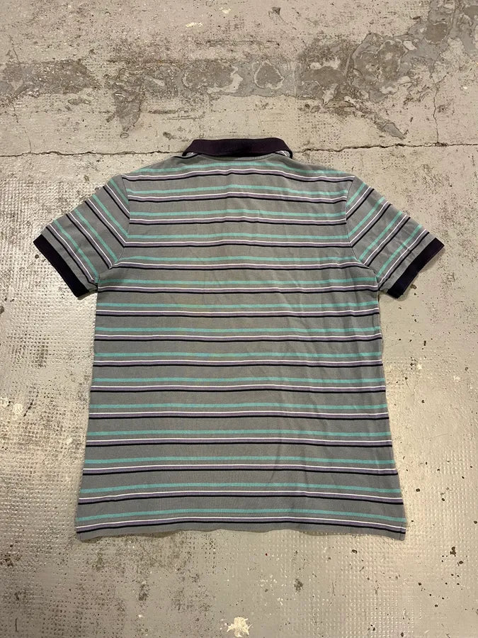 2000s Prada Linea Rossa Multicolor Striped Polo tEicmeY 7