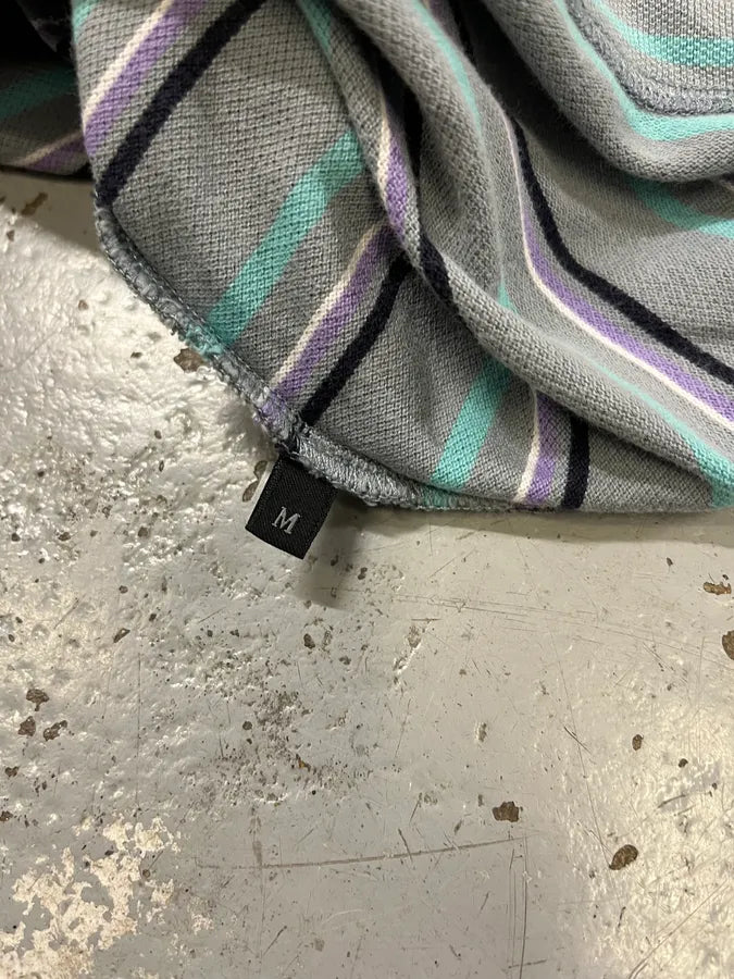 2000s Prada Linea Rossa Multicolor Striped Polo tEicmeY 8