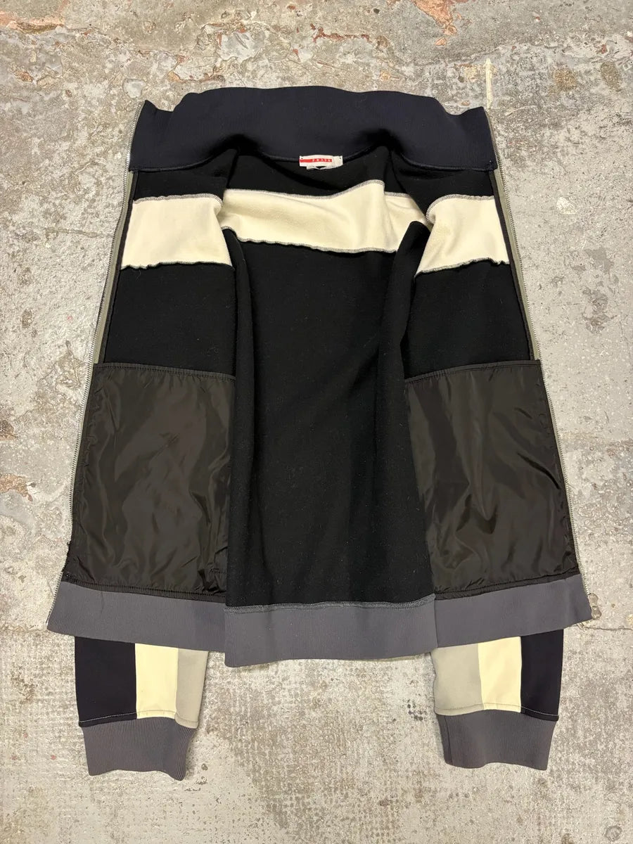 2000s Prada Linea Rossa Multicolored Zip-up Sweatshirt JuLbGzP 5