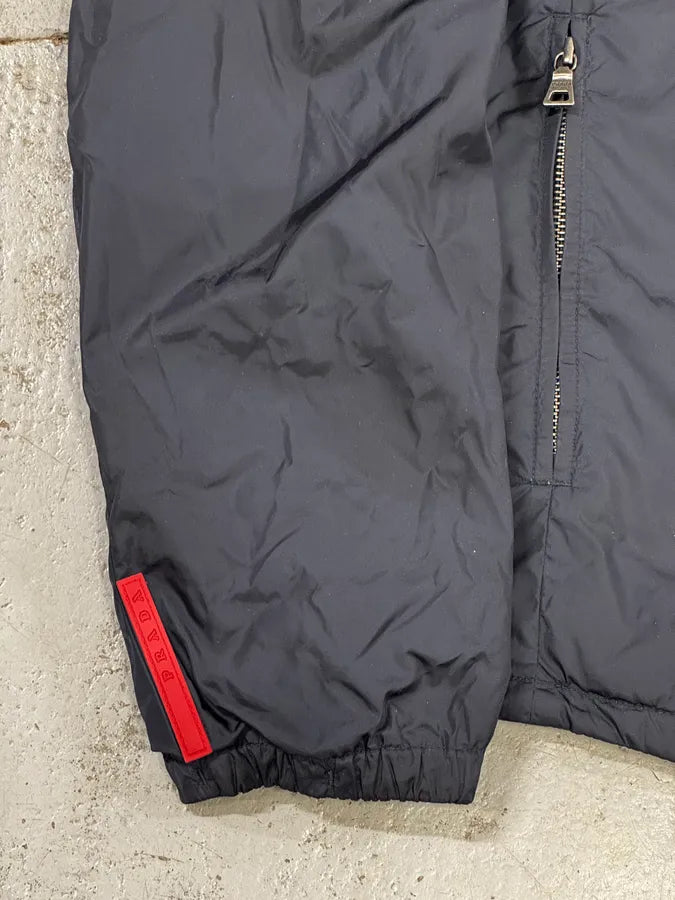 2000s Prada Linea Rossa Navy & Grey Reversible Nylon Jacket vGogNWV 14