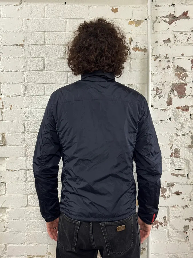 2000s Prada Linea Rossa Navy & Grey Reversible Nylon Jacket vGogNWV 4