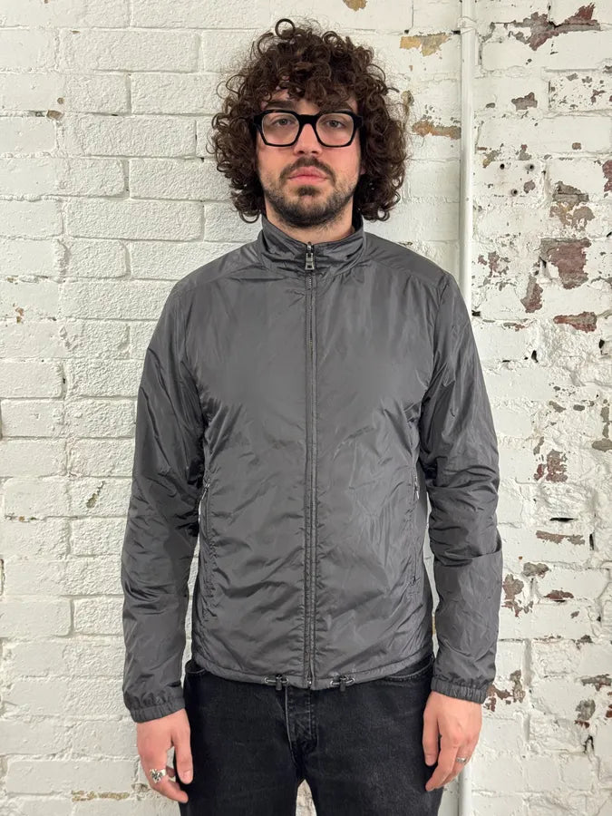 2000s Prada Linea Rossa Navy & Grey Reversible Nylon Jacket vGogNWV 3