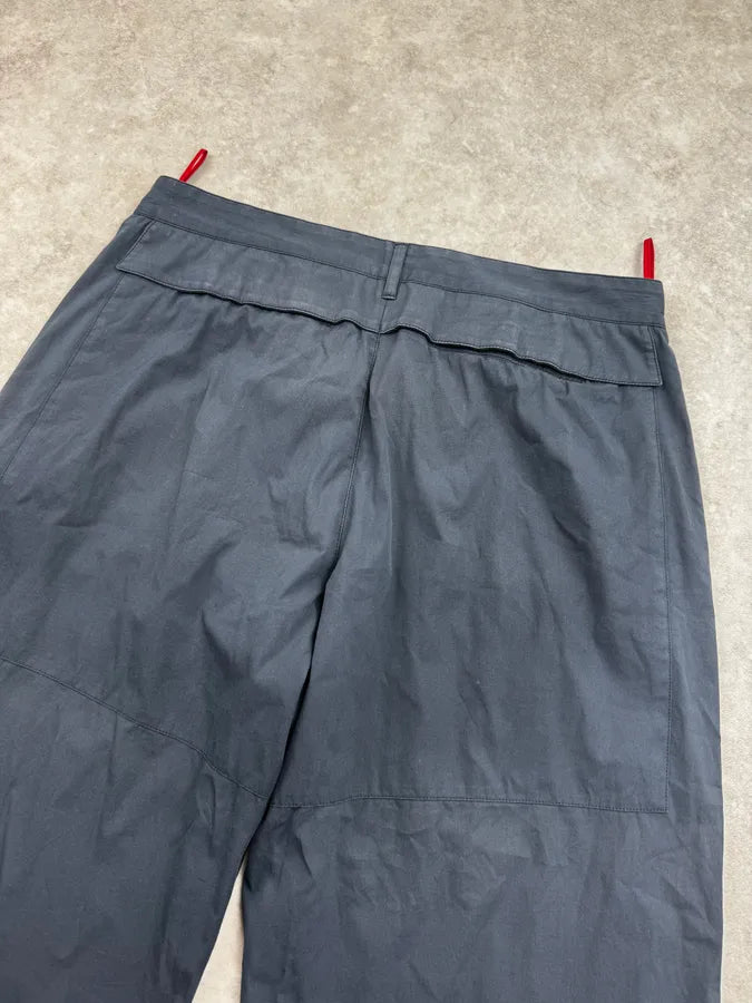 2000s Prada Linea Rossa Navy Back Pocket Technical Light Pants mGLQbqY 6