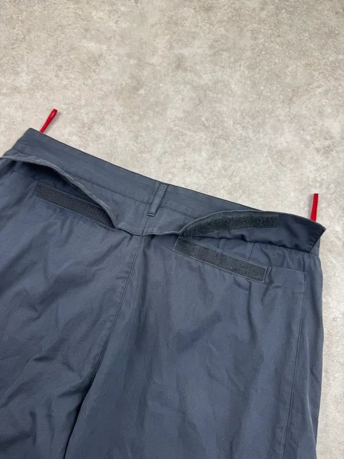 2000s Prada Linea Rossa Navy Back Pocket Technical Light Pants mGLQbqY 7
