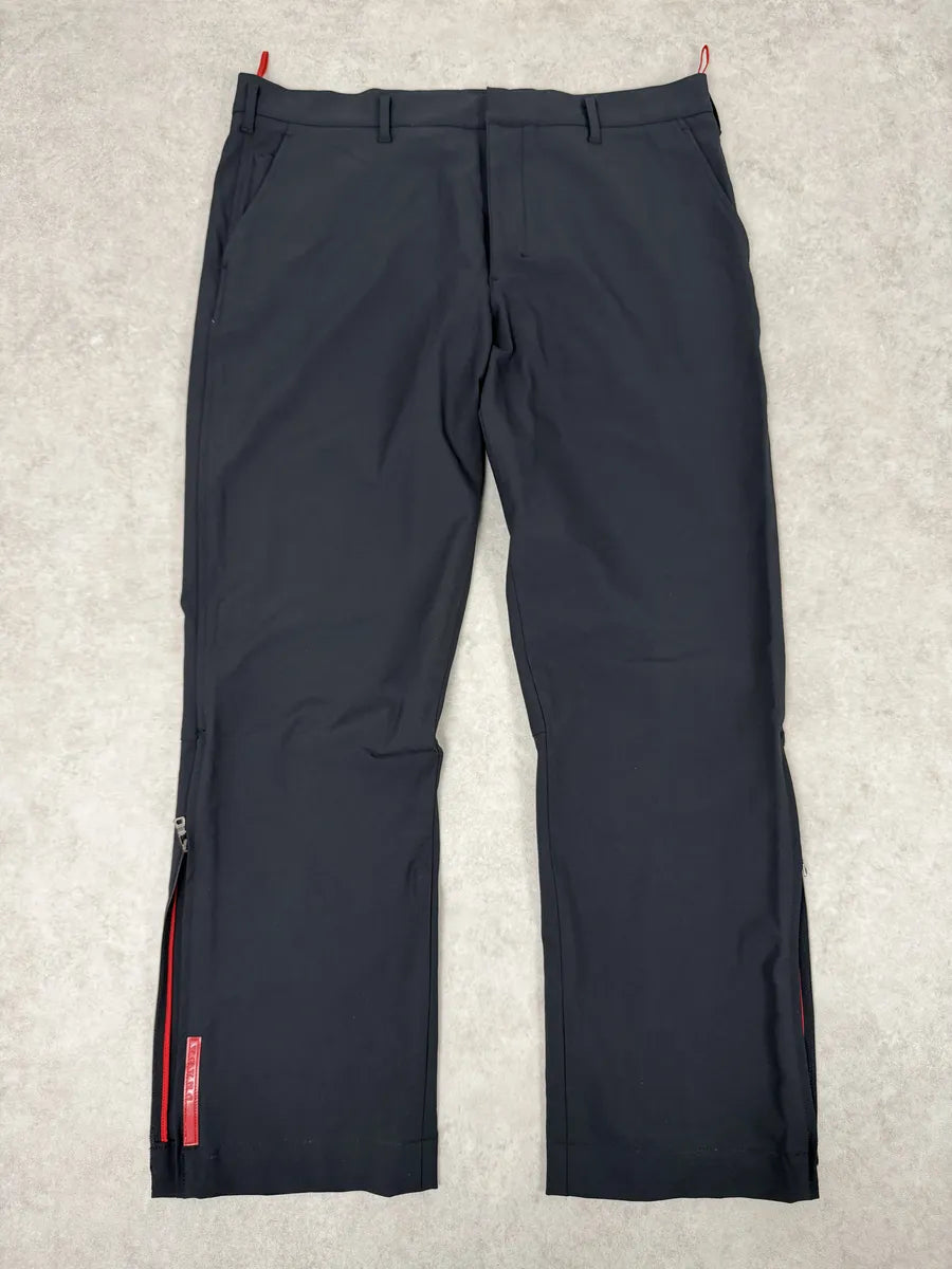 2000s Prada Linea Rossa Navy Cozy Pants PXrwXFQ 0