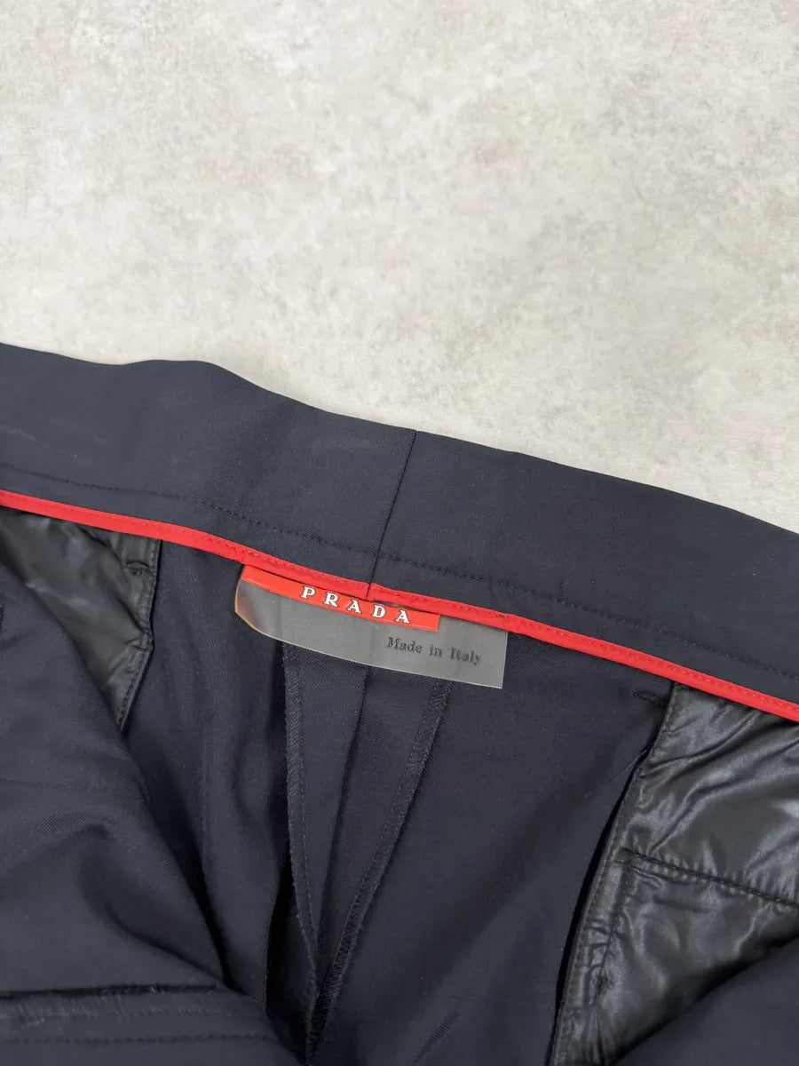 2000s Prada Linea Rossa Navy Cozy Pants PXrwXFQ 10