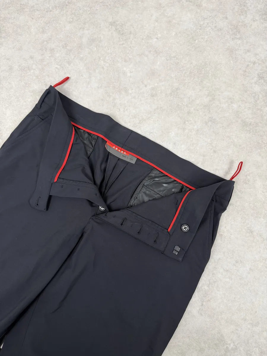 2000s Prada Linea Rossa Navy Cozy Pants PXrwXFQ 7