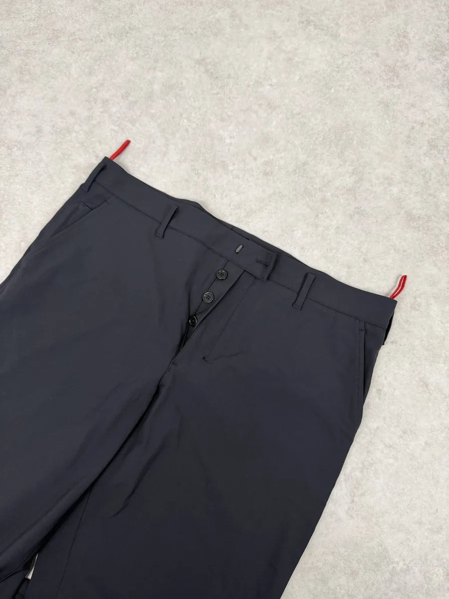2000s Prada Linea Rossa Navy Cozy Pants PXrwXFQ 8