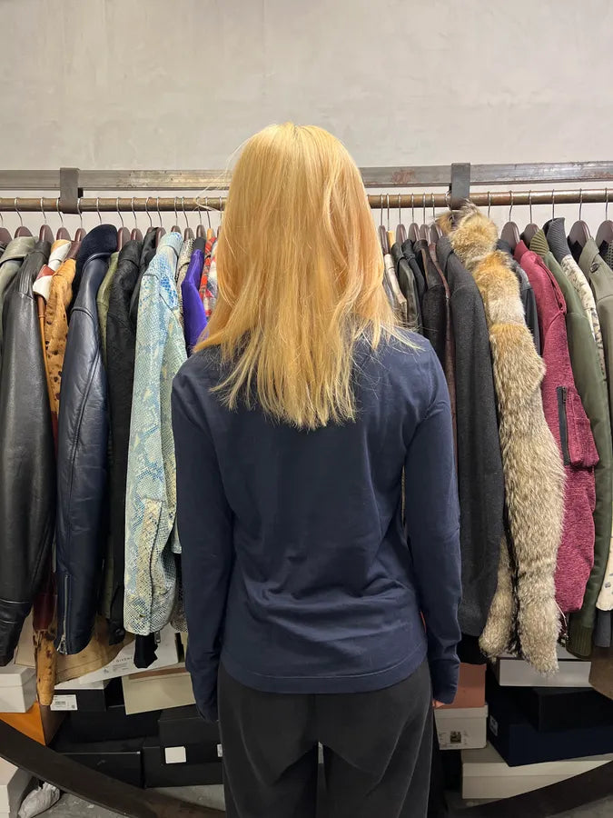 2000s Prada Linea Rossa Navy Human Longsleeves QQohylZ 4