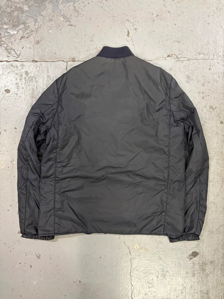 2000s Prada Linea Rossa Navy Nylon Logo Windbreaker Jacket dKZwWZw 4