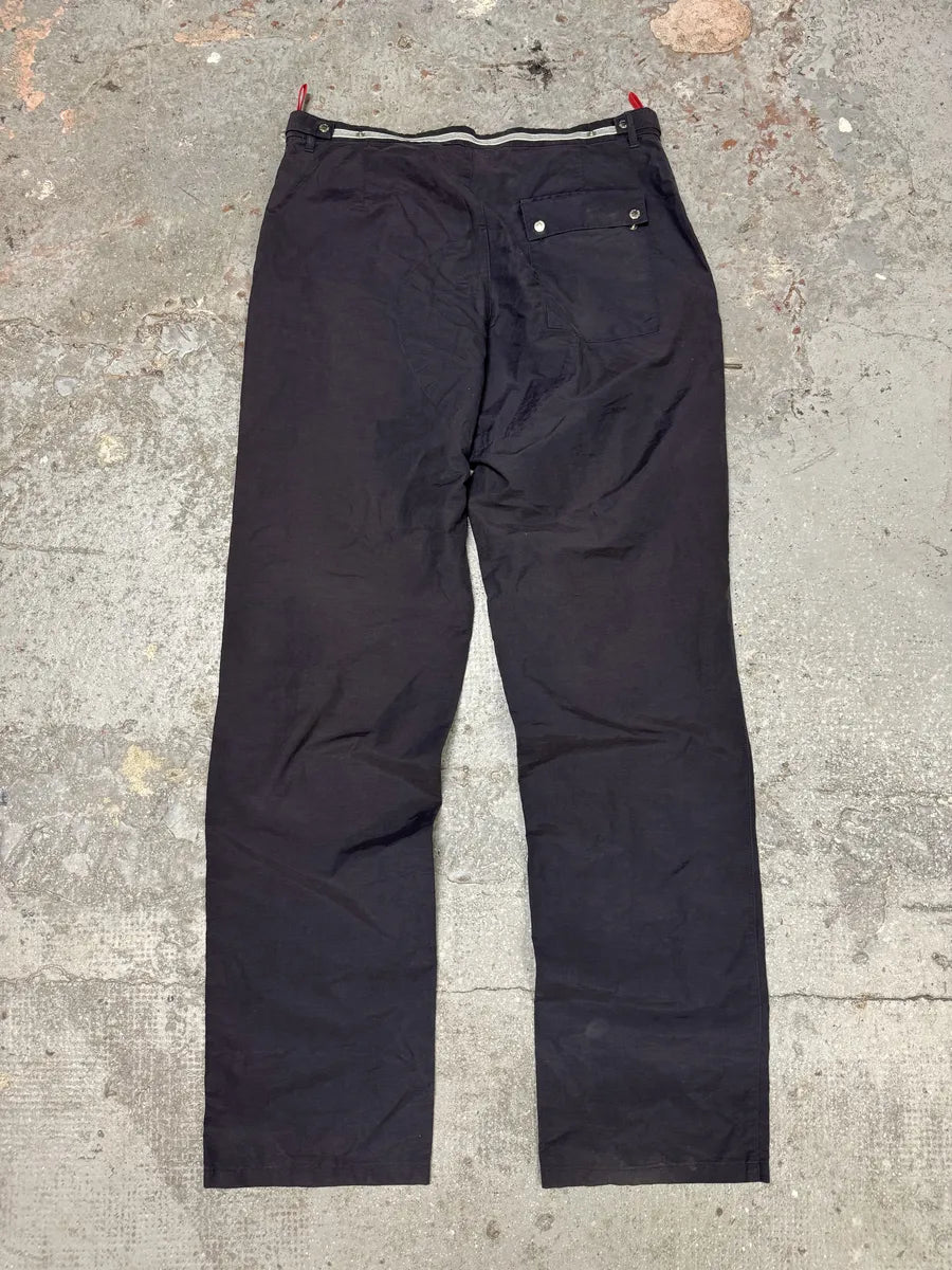 2000s Prada Linea Rossa Navy Pants (M/L) 2