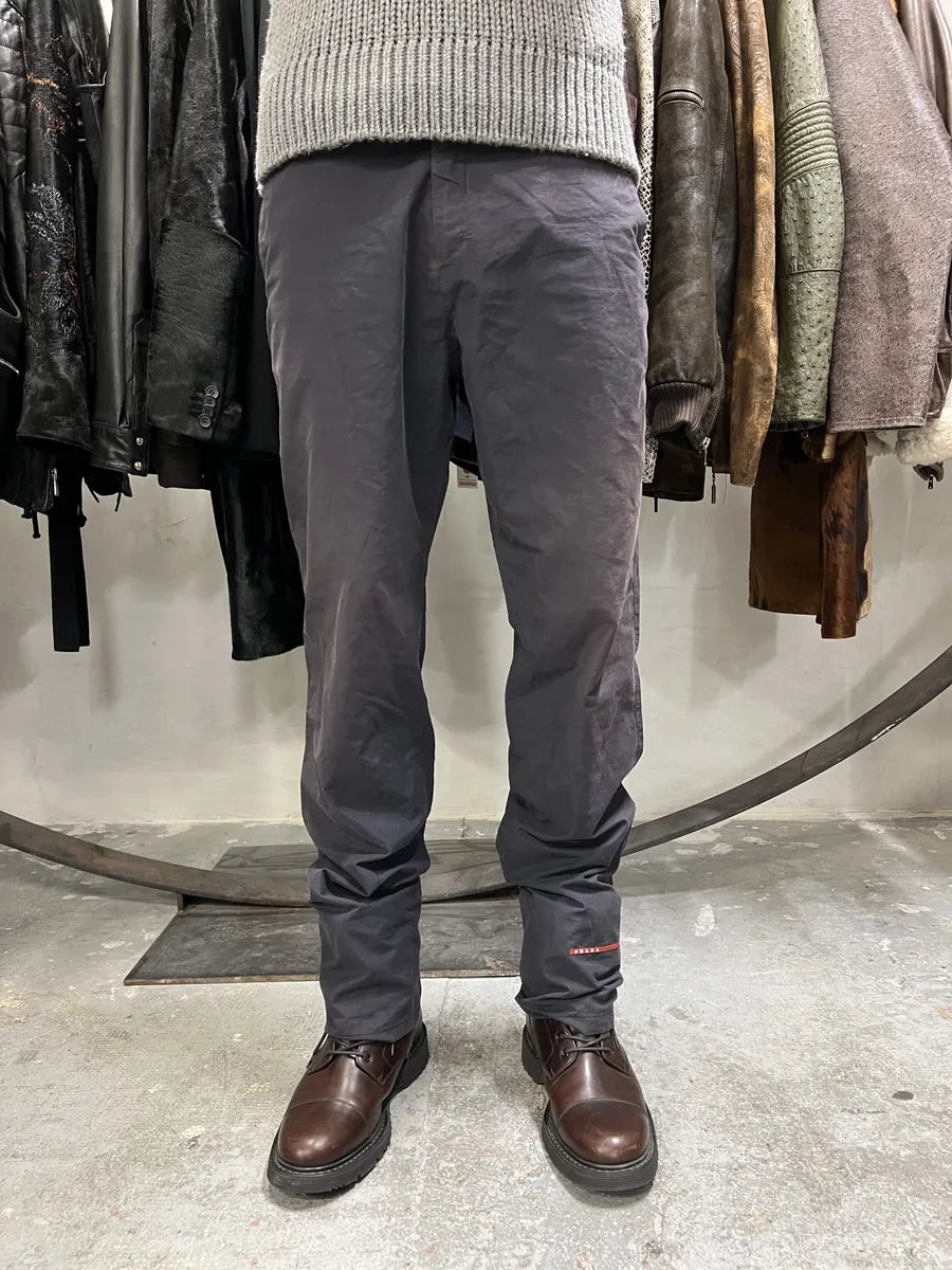 2000s Prada Linea Rossa Navy Pants (M/L) 3