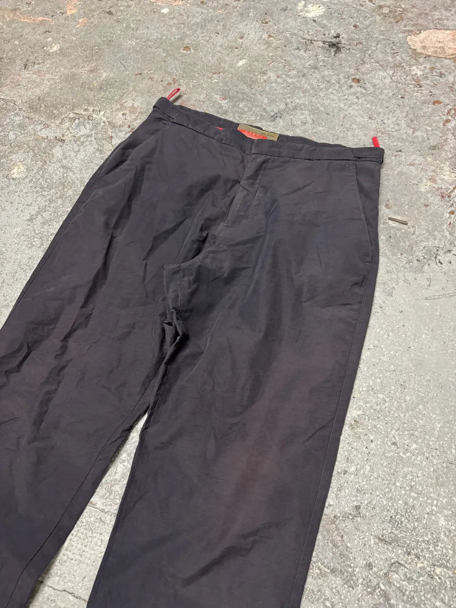 2000s Prada Linea Rossa Navy Pants (M/L) 5
