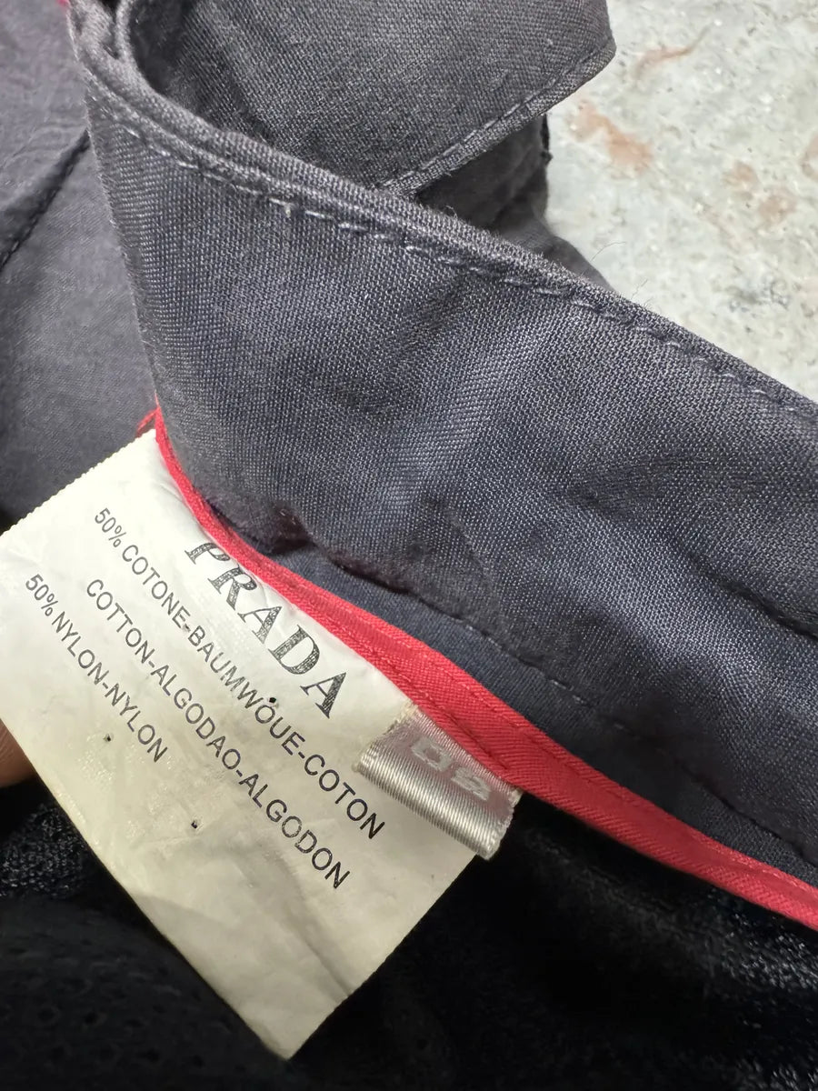 2000s Prada Linea Rossa Navy Pants (M/L) 7