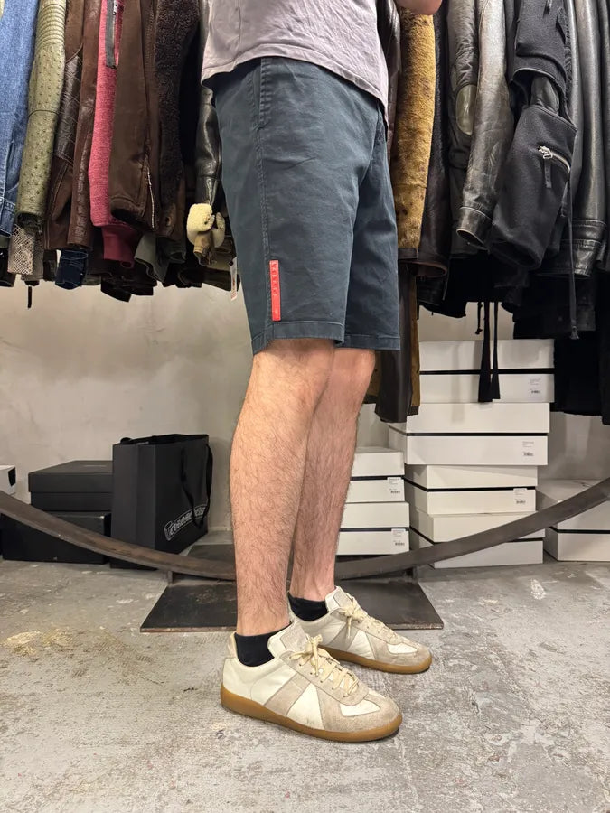 2000s Prada Linea Rossa Navy Shorts OVyylMq 2