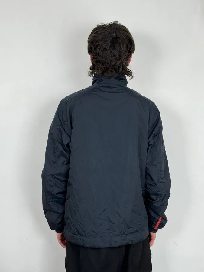 2000s Prada Linea Rossa Navy Windbreaker Jacket YJouaaJ 2