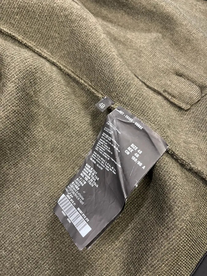 2000s Prada Linea Rossa Olive Zip-up Sweater (M) oYURHrZ 11