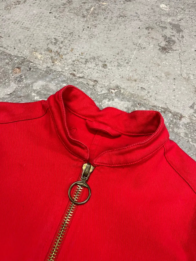 2000s Prada Linea Rossa Red Biker Zip-up Jacket UnawxYQ 2