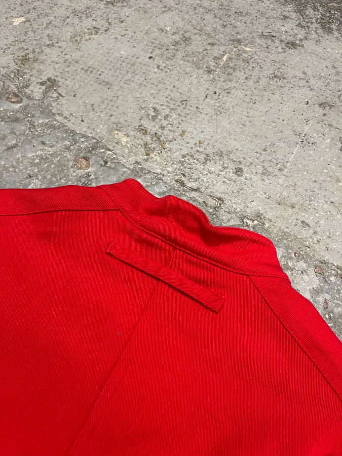 2000s Prada Linea Rossa Red Biker Zip-up Jacket UnawxYQ 6