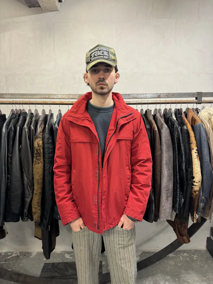 2000s Prada Linea Rossa Red Jacket (L) 3