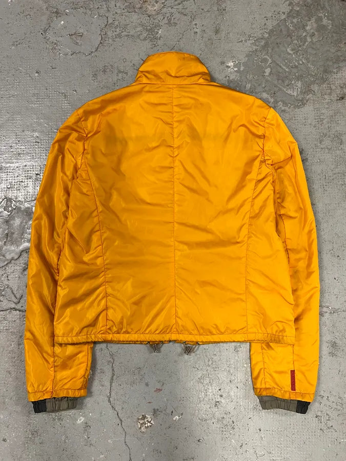 2000s Prada Linea Rossa Reversible Nylon Orange Jacket (XS/S) 2