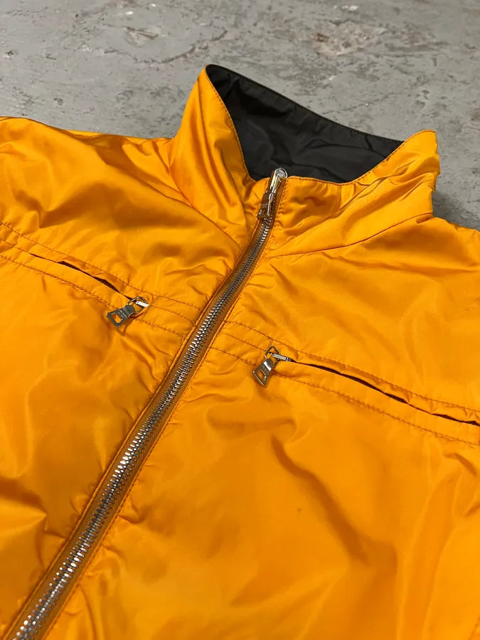 2000s Prada Linea Rossa Reversible Nylon Orange Jacket (XS/S) 7