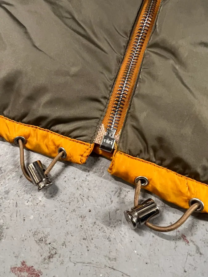 2000s Prada Linea Rossa Reversible Nylon Orange Jacket (XS/S) 6