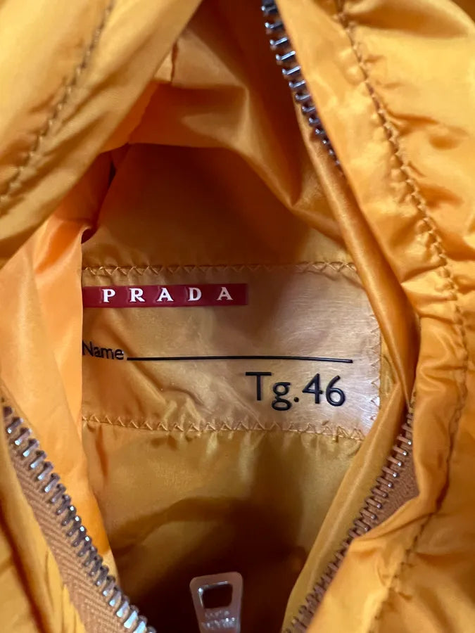 2000s Prada Linea Rossa Reversible Nylon Orange Jacket (XS/S) 9