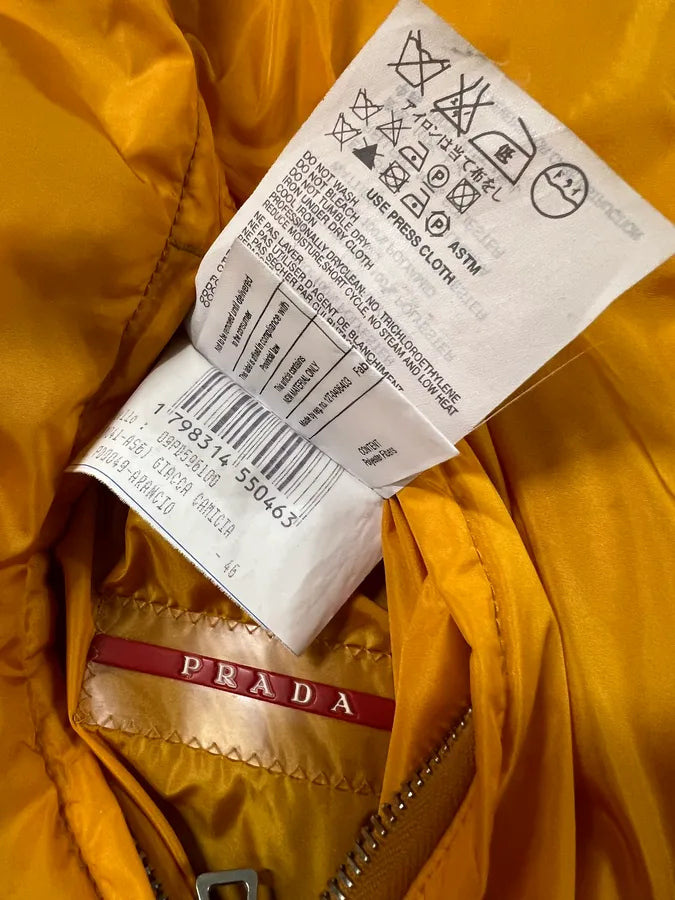 2000s Prada Linea Rossa Reversible Nylon Orange Jacket (XS/S) 11