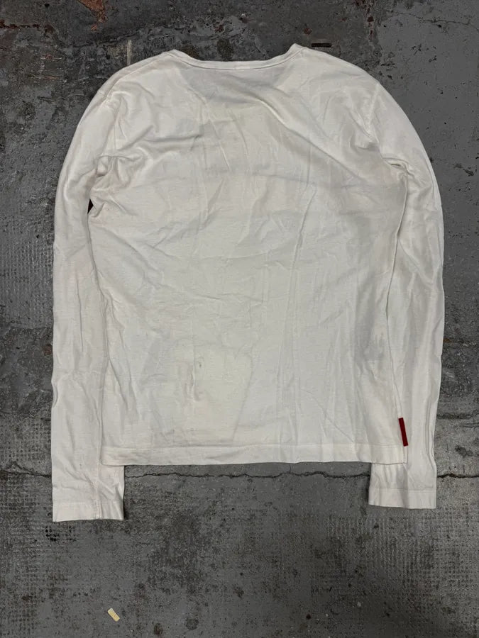 2000s Prada Linea Rossa Ski White Longsleeves uMkSSzD 3