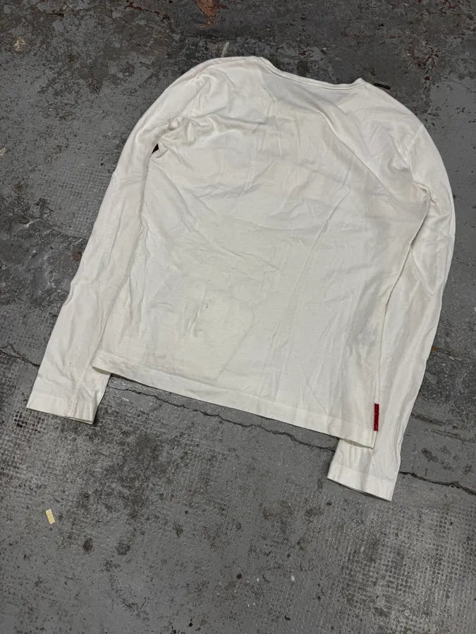 2000s Prada Linea Rossa Ski White Longsleeves uMkSSzD 5