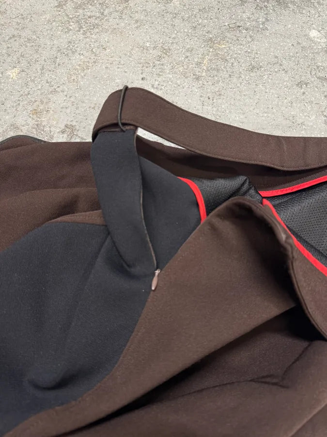 2000s Prada Linea Rossa Sport Brown & Black Skirt (S) 3