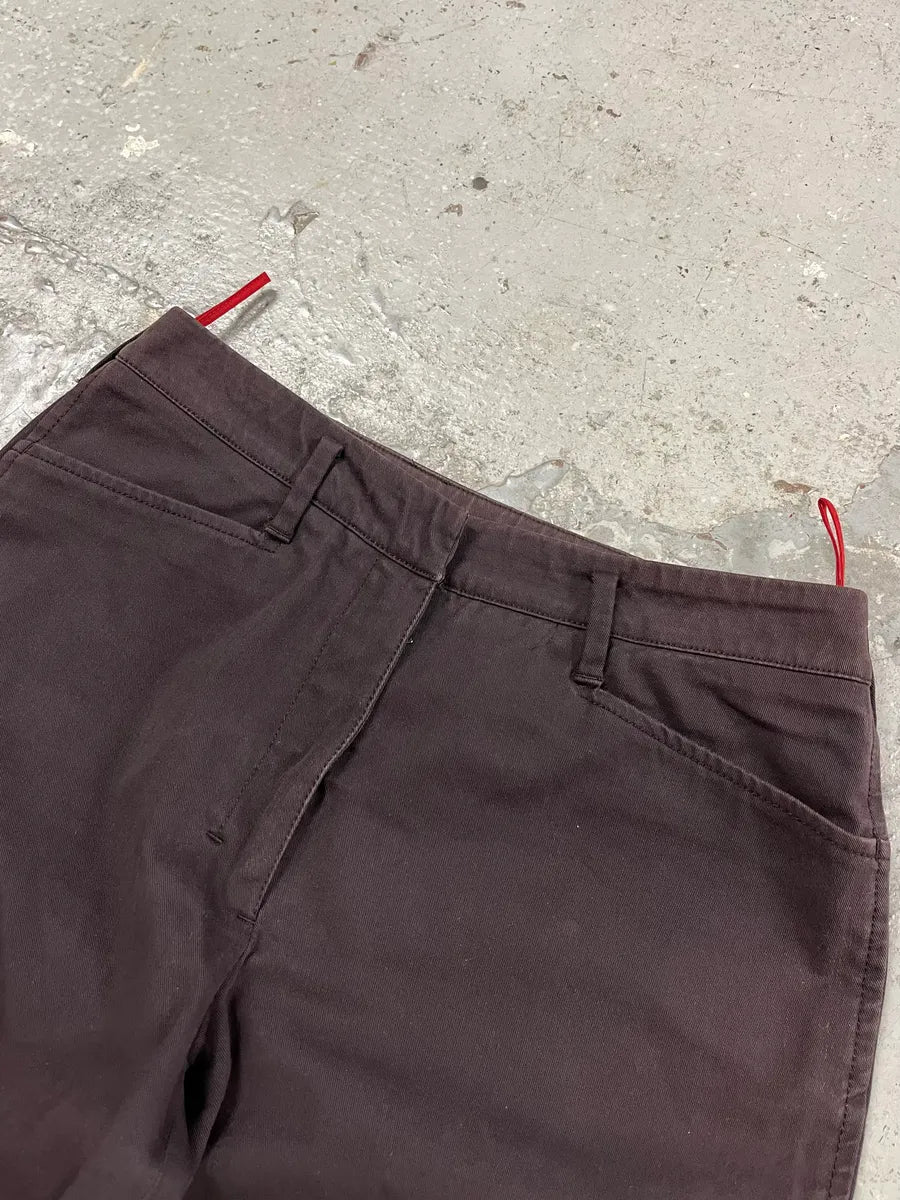 2000s Prada Linea Rossa Sport Brown Pants pzVUtea 4