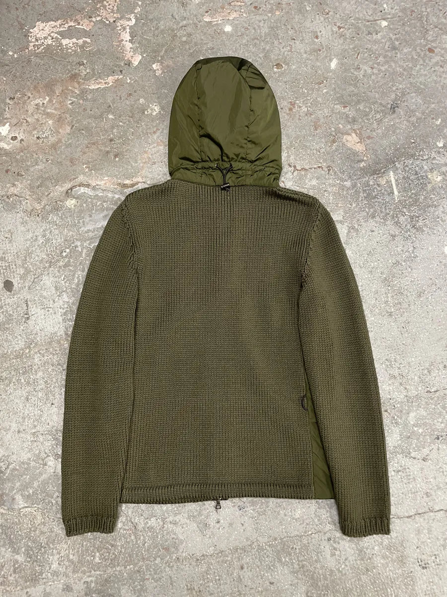 2000s Prada Linea Rossa Tactical Nylon Wool Zip-Up Sweate (XS/S) 1