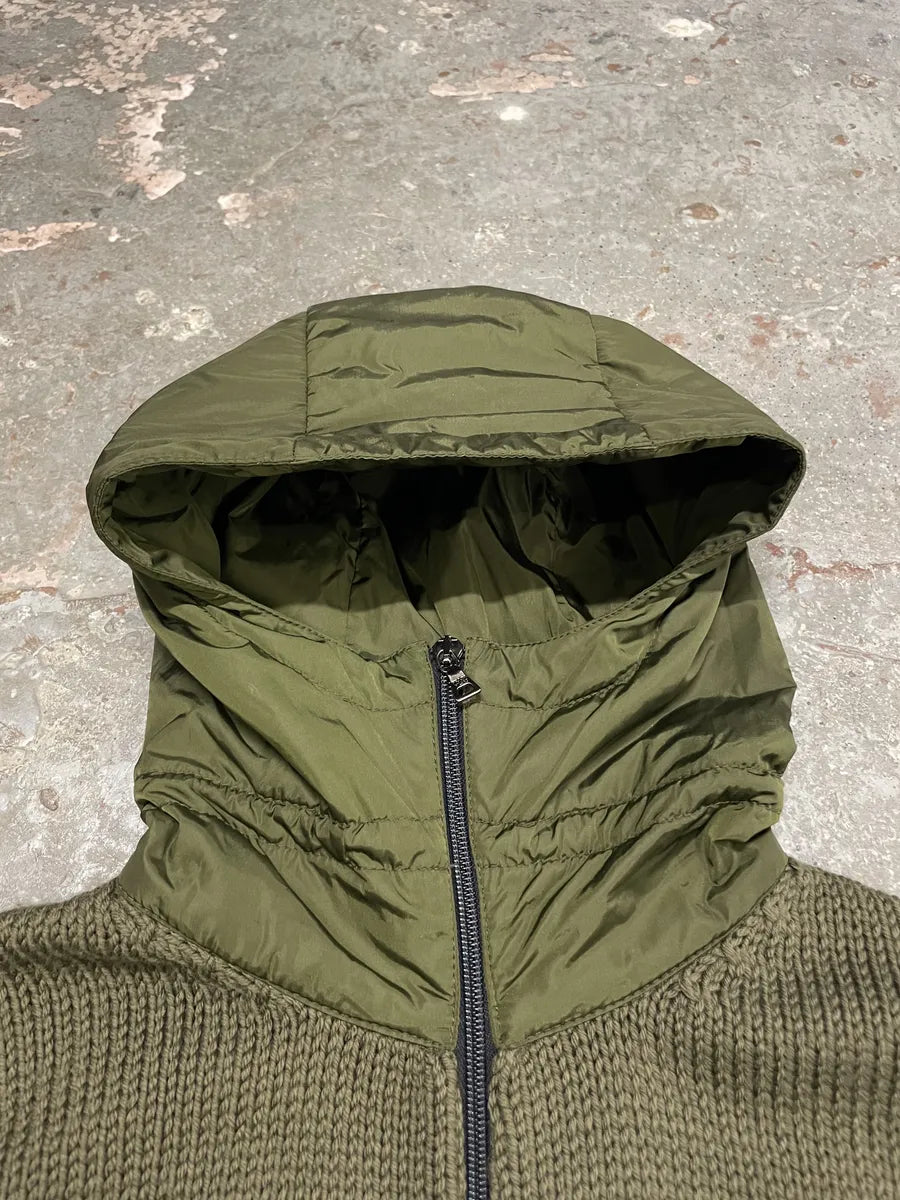 2000s Prada Linea Rossa Tactical Nylon Wool Zip-Up Sweate (XS/S) 4