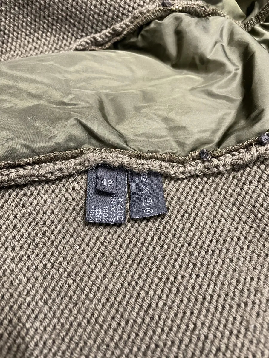 2000s Prada Linea Rossa Tactical Nylon Wool Zip-Up Sweate (XS/S) 6