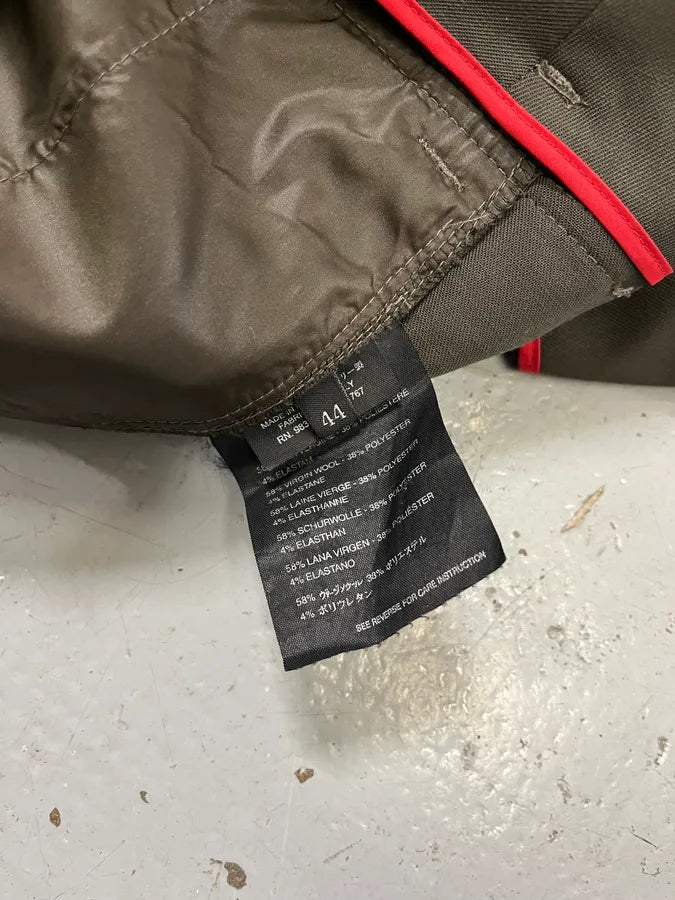 2000s Prada Linea Rossa Technical Khaki Skirt PdMSNsJ 12