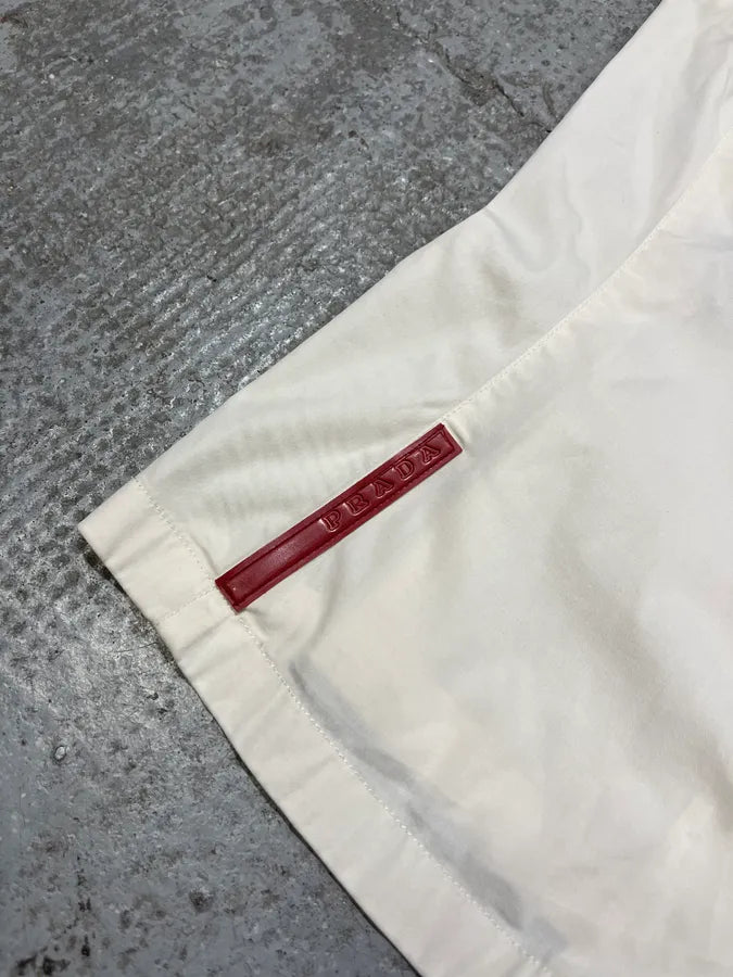 2000s Prada Linea Rossa White Tactical Vest Jacket McQlWJa 3