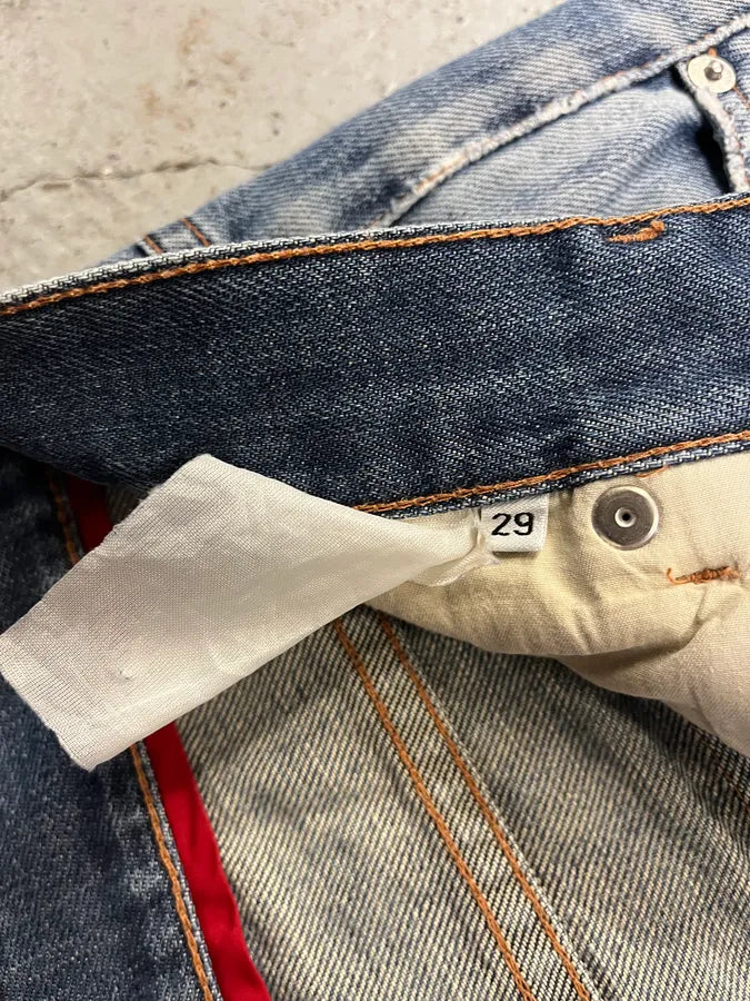 2000s Prada Loose Blue Denim Jeans chuChNe 9
