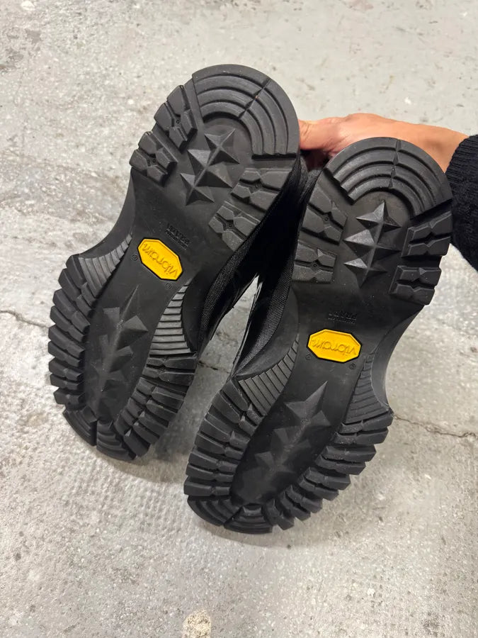 2000s Prada Low Leather Black Strap Boots (43eu/us9.5) 6