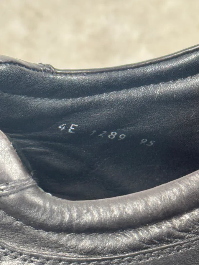 2000s Prada Low Trainers Black Leather Shoes SUTsmkQ 7