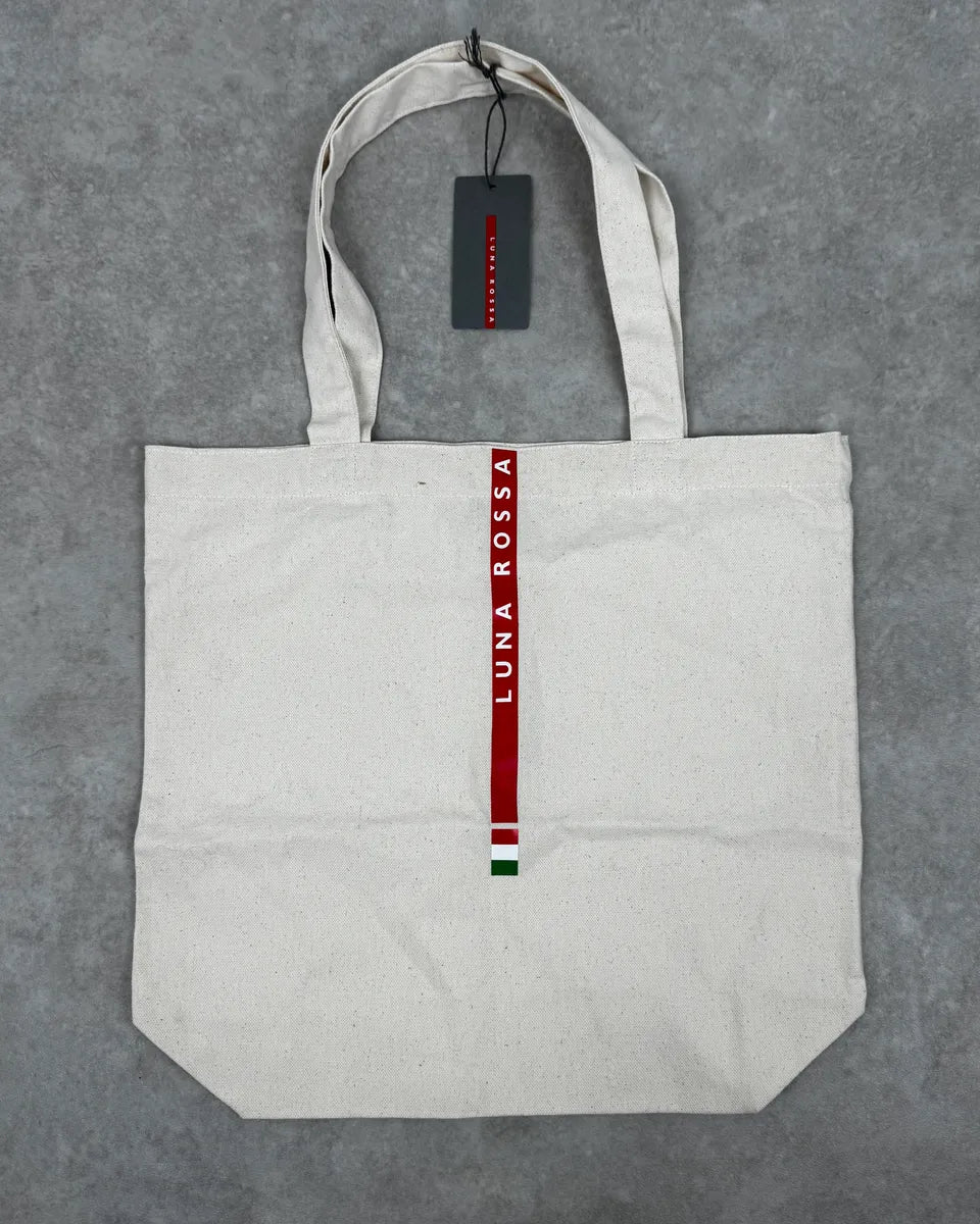 2000s Prada Luna Rossa Beige Canva Tote Bag SracbGp 0