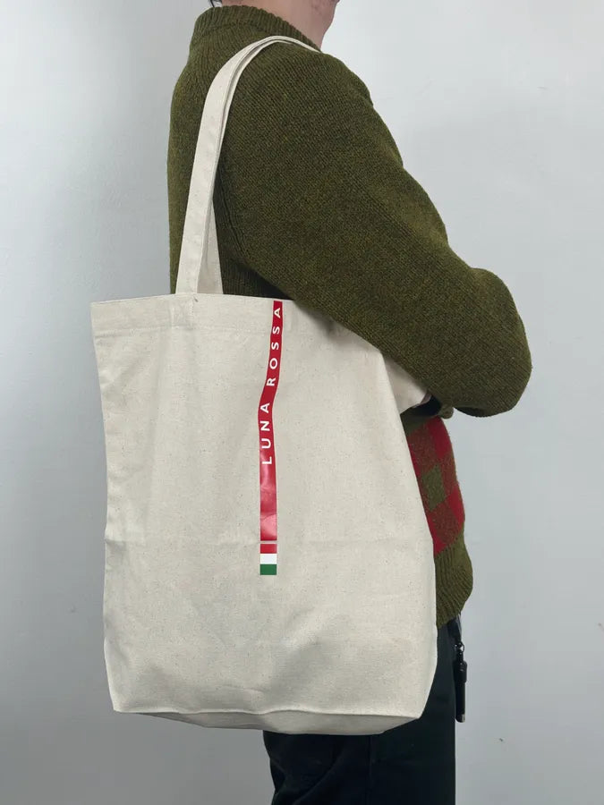 2000s Prada Luna Rossa Beige Canva Tote Bag SracbGp 1